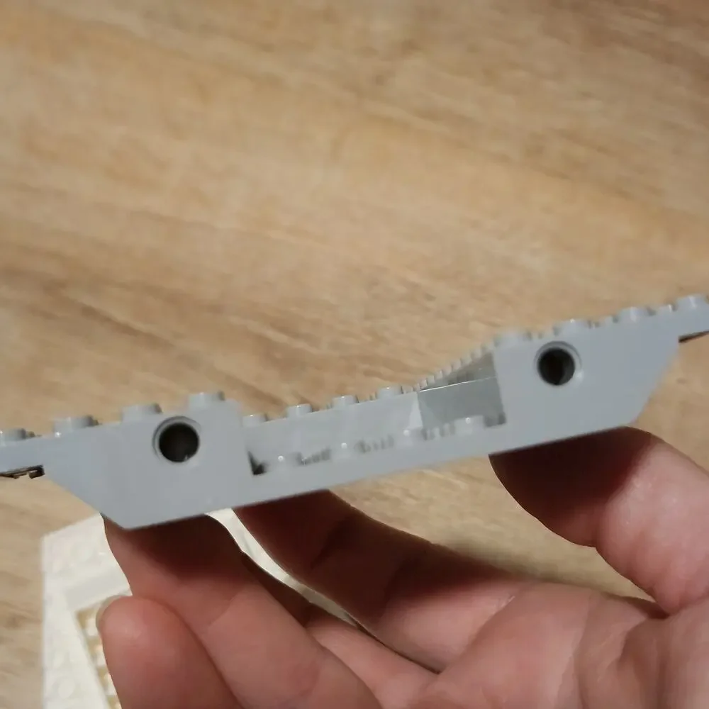 LEGO Vehicle Base Cockpit 12x12x1 ⅓ Light Bluish Gray & White (76158) Part 43979